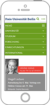 www.fu-berlin.de jetzt auch auf den Smartphone gut lesbar