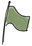 Grüne Flagge