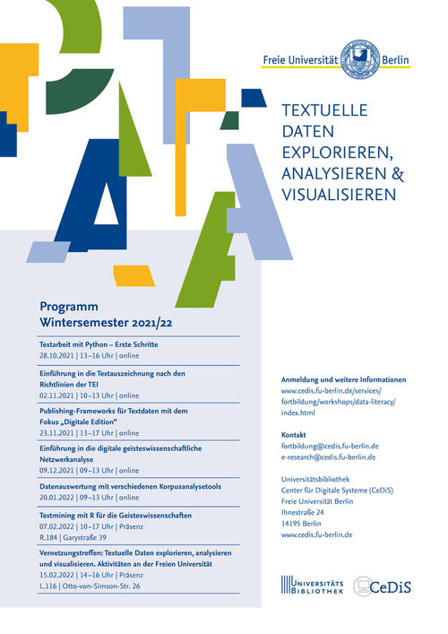 Workshopreihe "Textuelle Daten analysieren und visualisieren"