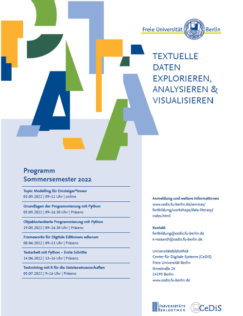 Workshopreihe "Textuelle Daten analysieren und visualisieren"