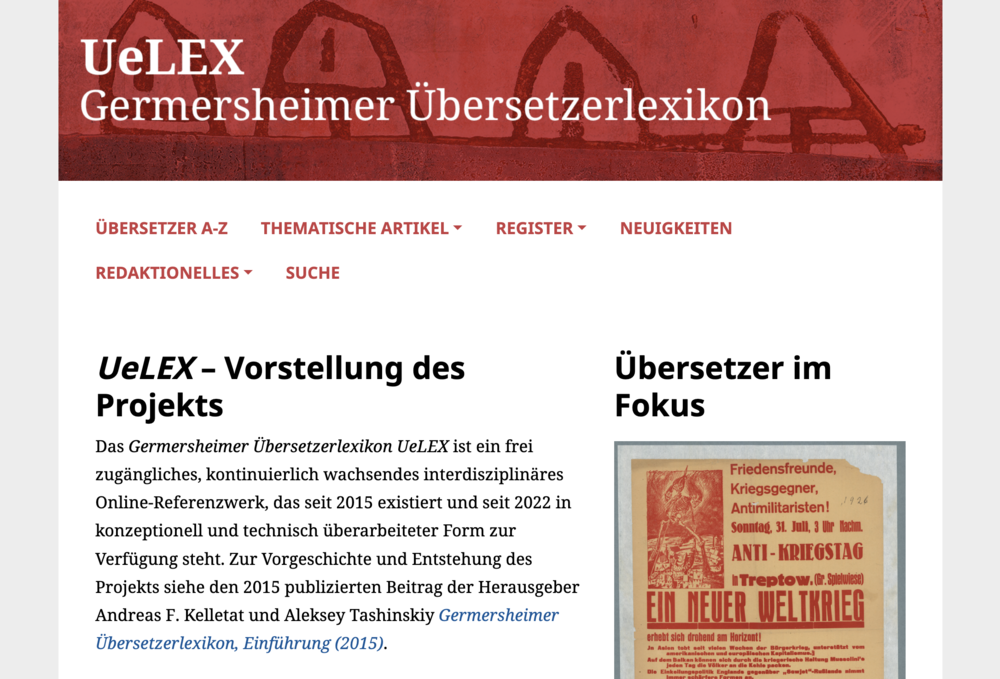 Startseite UeLEX
