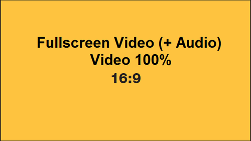 Fullscreen Video