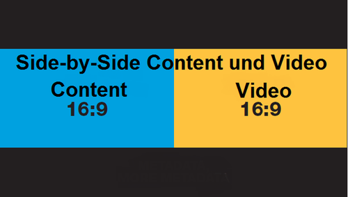 Side-by-Side Content und Video 