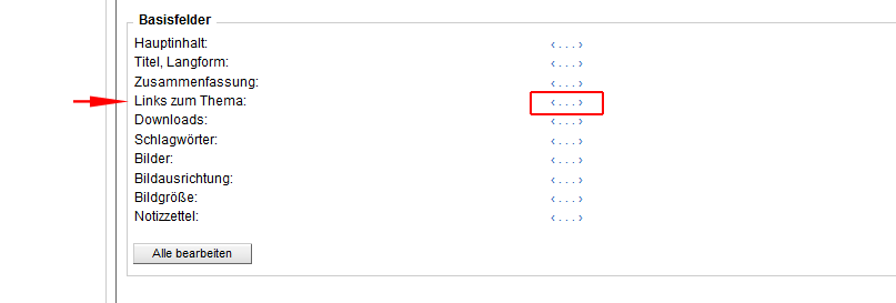 Abb. 1 Dialogfenster "Links zum Thema" öffnen